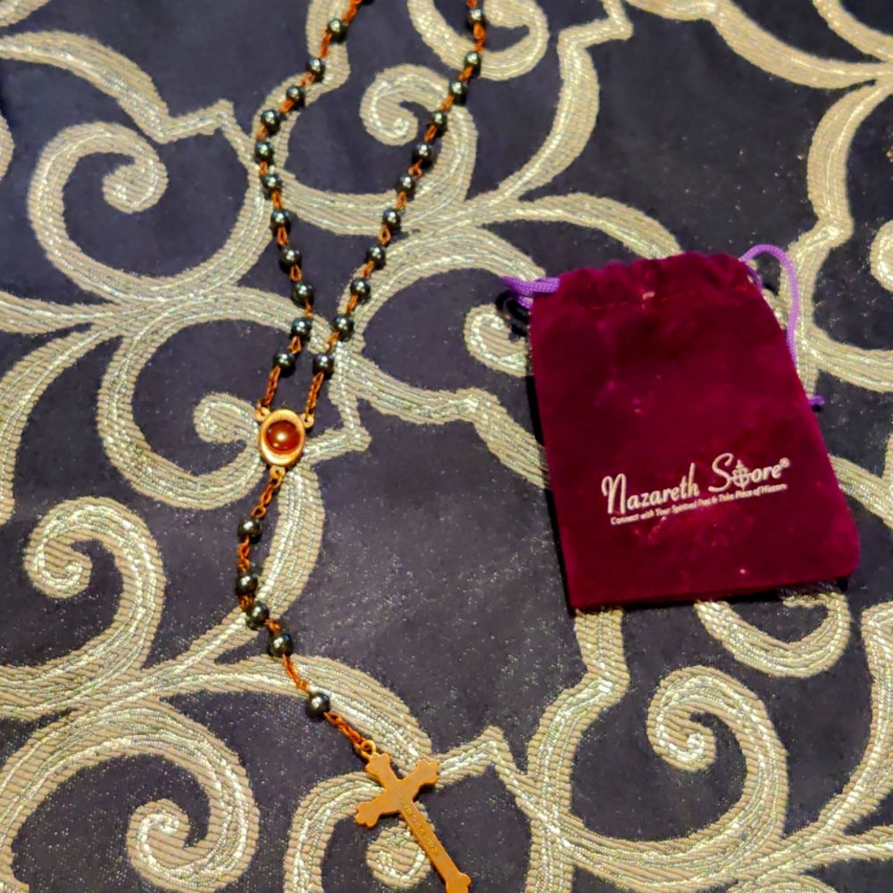 Red Rosary Necklace from the Nazareth Store